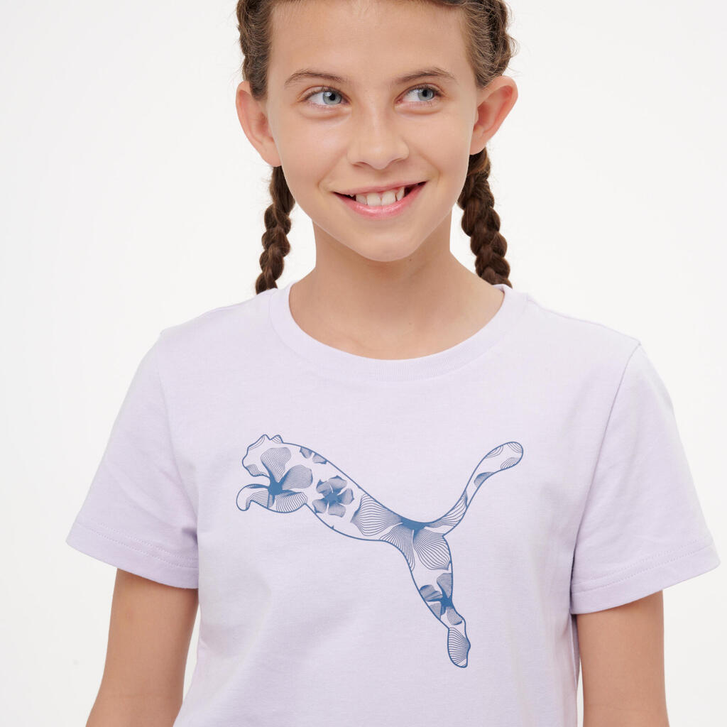 Girls' Cotton T-Shirt - White