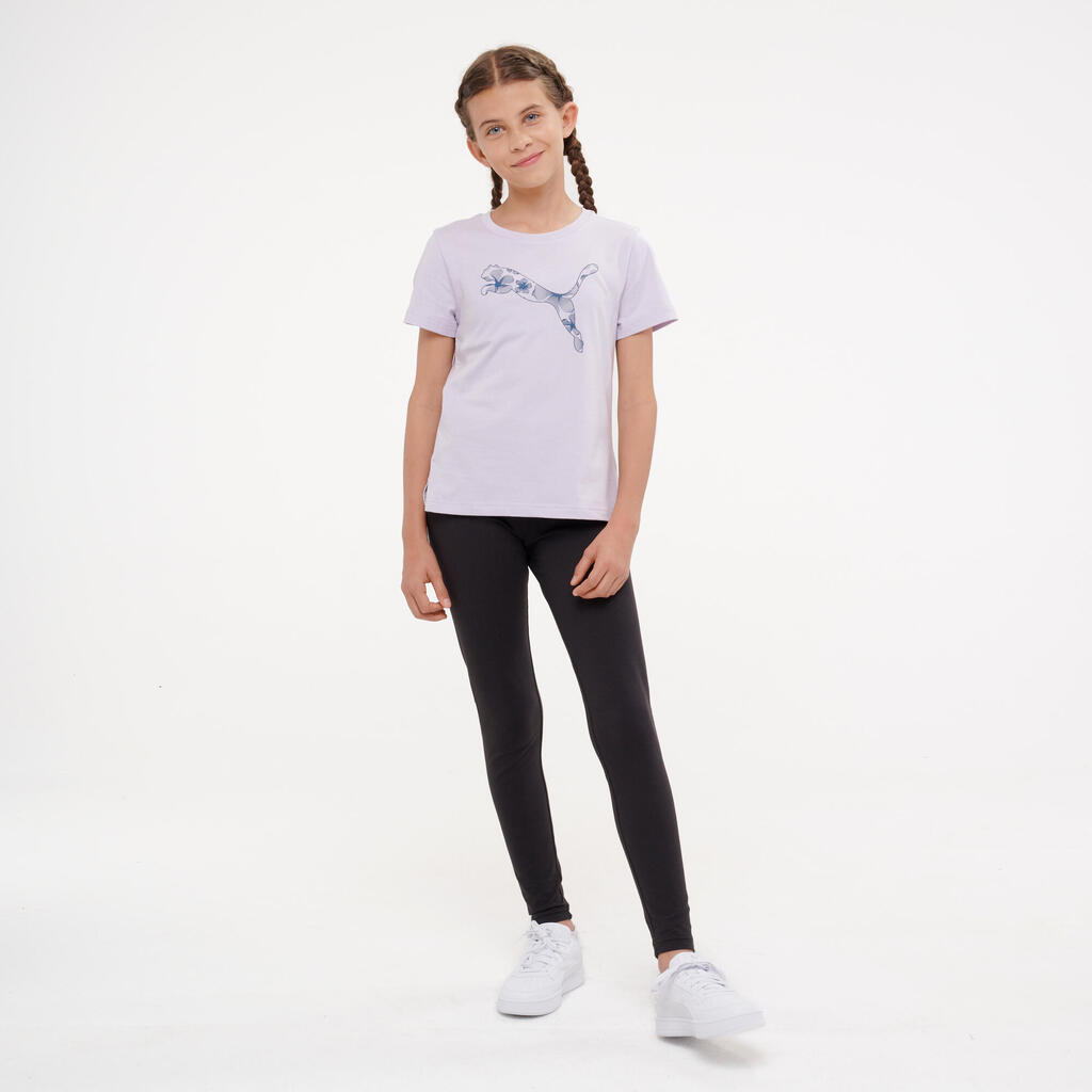 Girls' Cotton T-Shirt - White