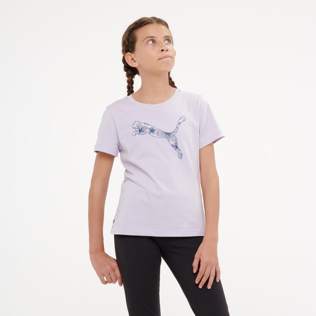 Girls' Cotton T-Shirt - White