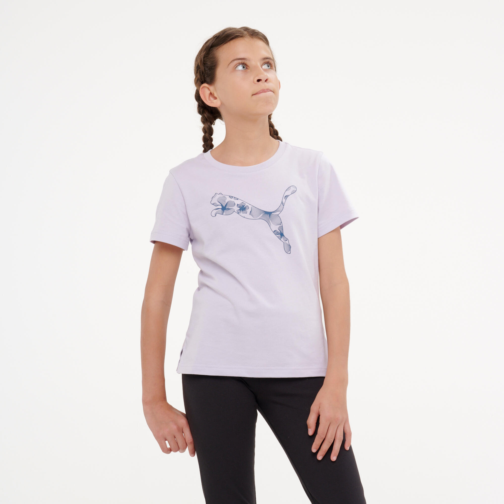 PUMA Camiseta Puma Niños Malva Algodón