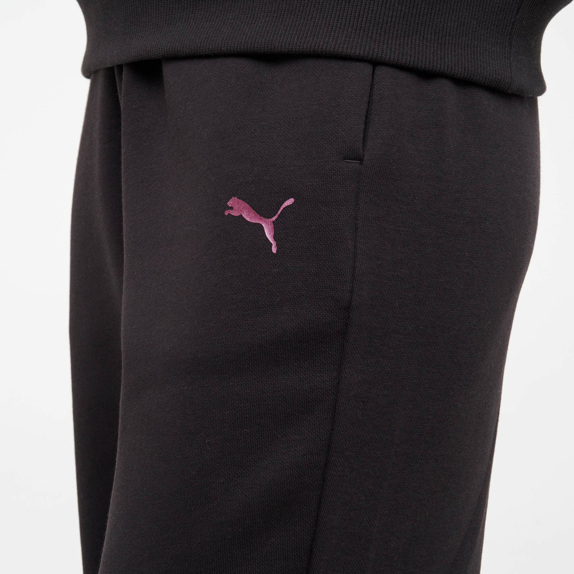 Pantaloni tuta Puma donna regular fit leggeri neri 5/8