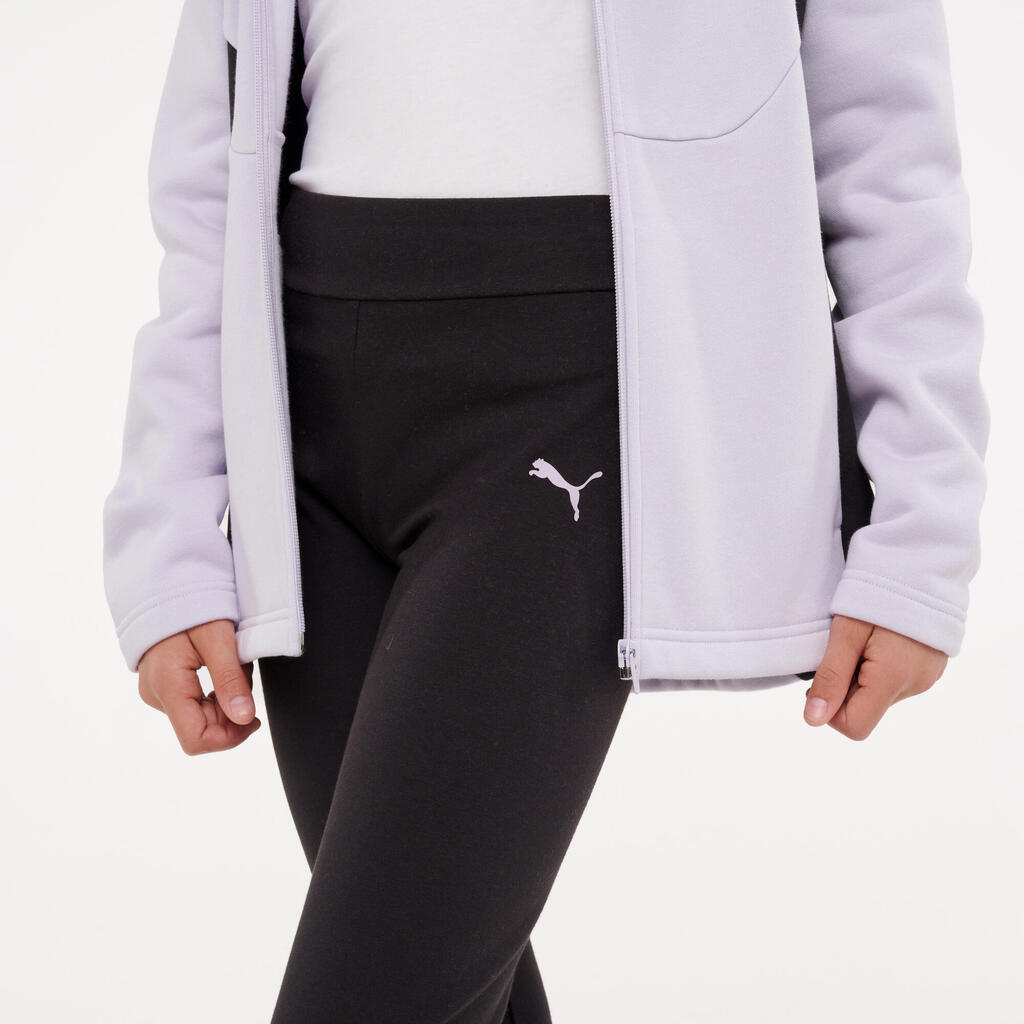 Kids' Zip-Up Tracksuit - Purple/Black
