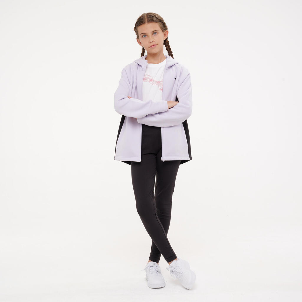 Kids' Zip-Up Tracksuit - Purple/Black