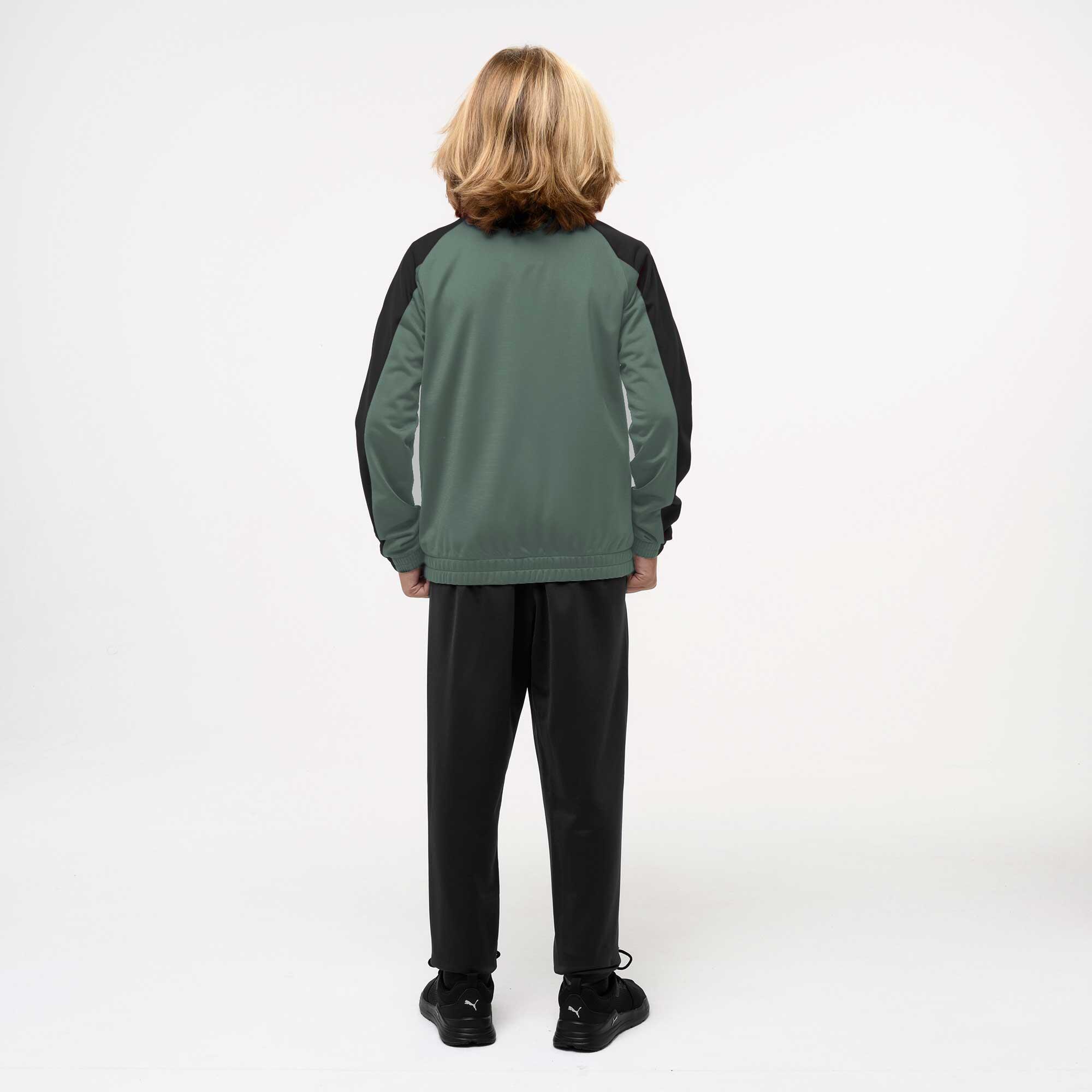 Ensemble de survêtement polyester enfant, vert et noir 2/6