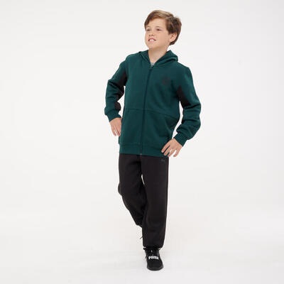 Trainingspak voor kinderen groen/zwart