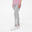 Legging de fitness 7/8 pour femme en coton, gris clair