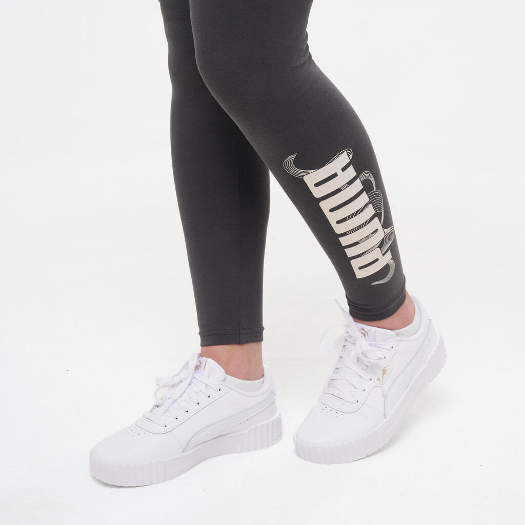 Women's Cotton Fitness 7/8 Leggings - Dark Grey