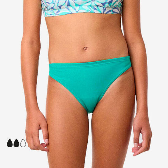 Costume slip ragazza SMOON mestruale verde