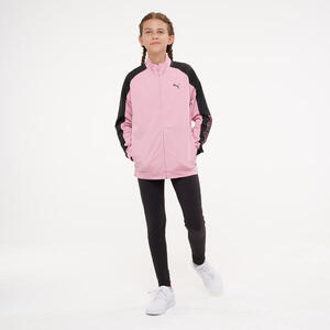 Chándal Puma Niños Rosa Negro Poliéster