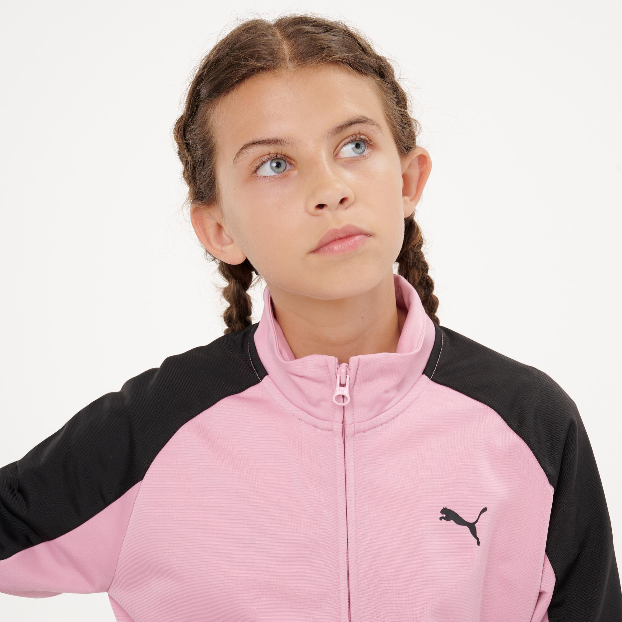 Fato de Treino em Poliéster Menina Rosa/Preto 5/12