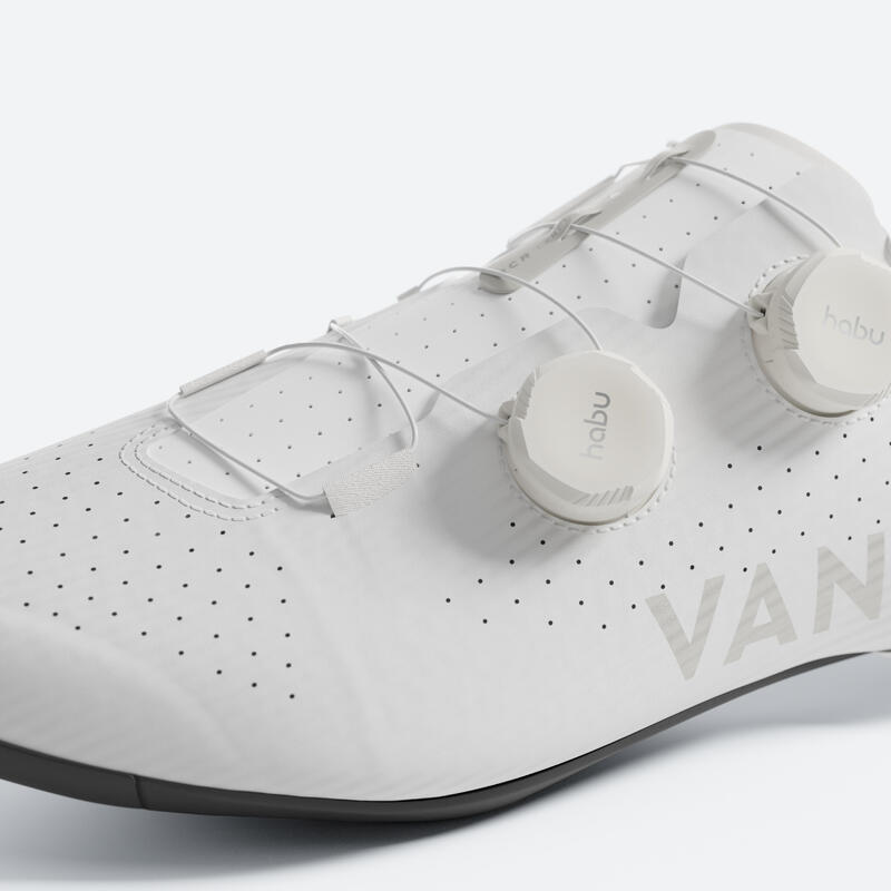 Chaussures vélo route van rysel RCR R blanches
