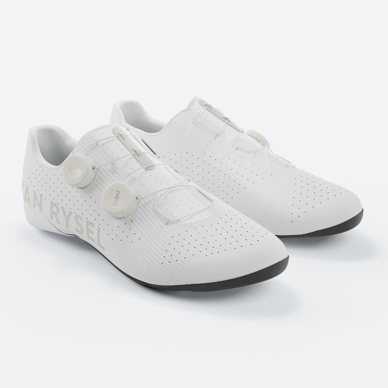 Chaussures vélo route van rysel RCR R blanches