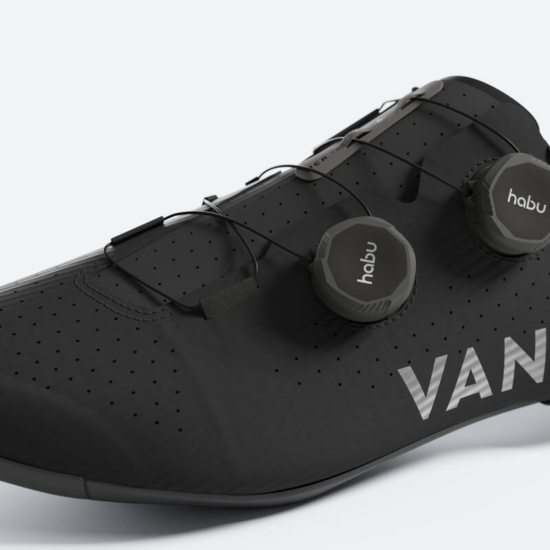 Calçado de Ciclismo de Estrada Van Rysel RCR Preto