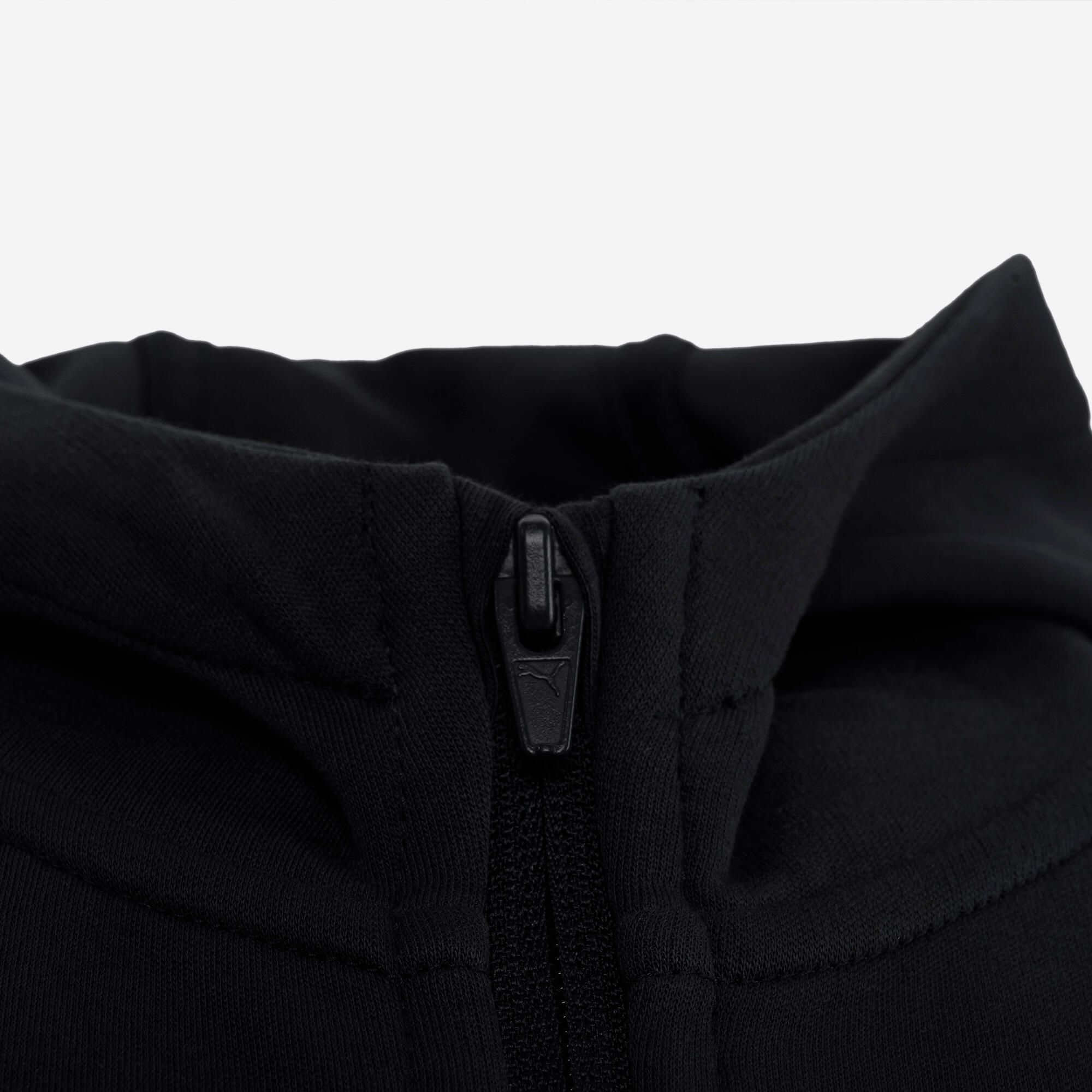 Kapuzenjacke mit Reissverschluss für Kinder, schwarz 6/7