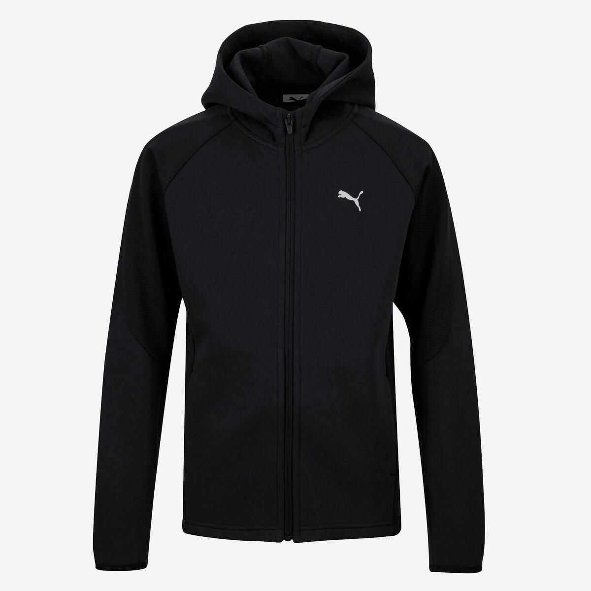 Veste zippée à capuche enfant Active, noir