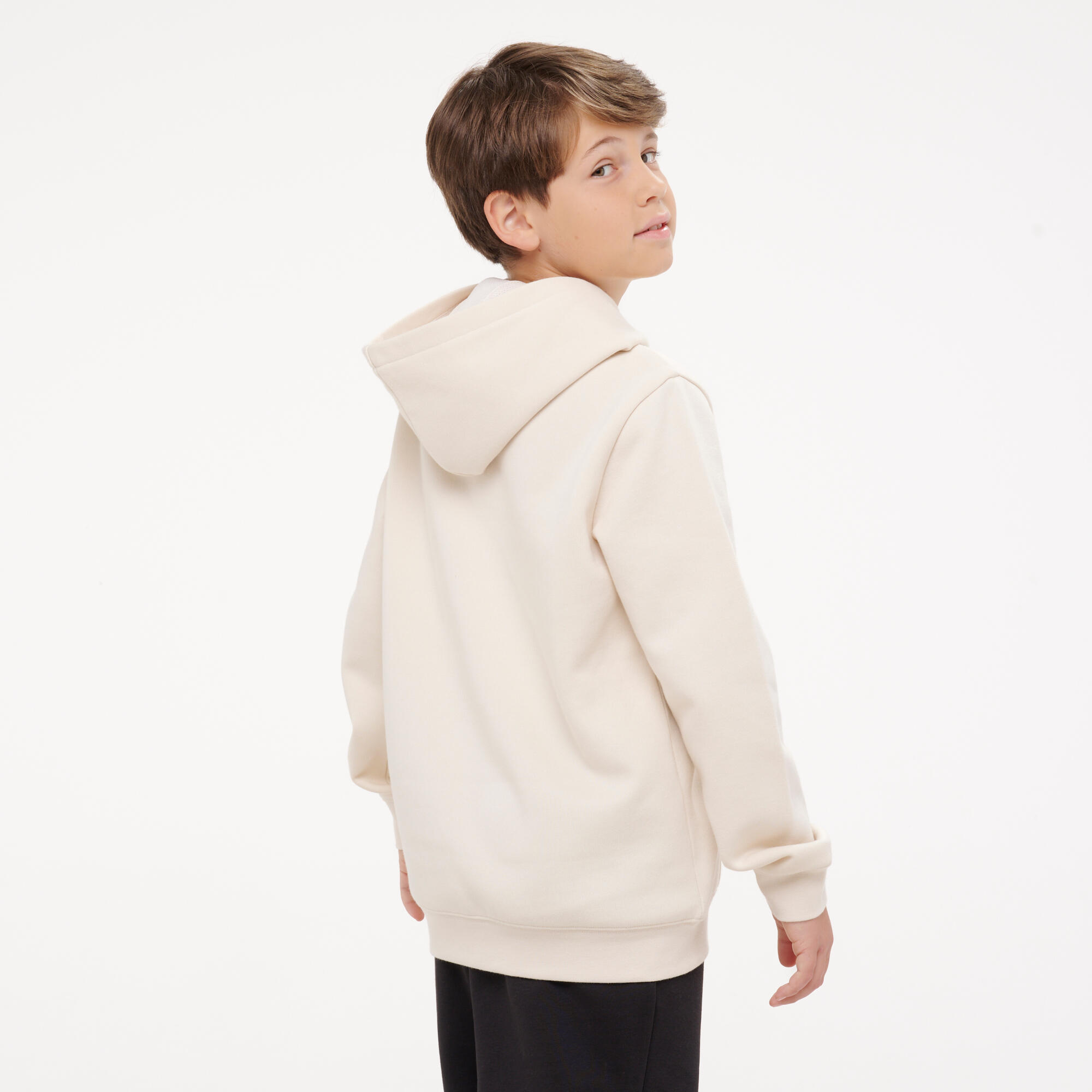 Bedruckter Kinder-Hoodie, beige 2/8