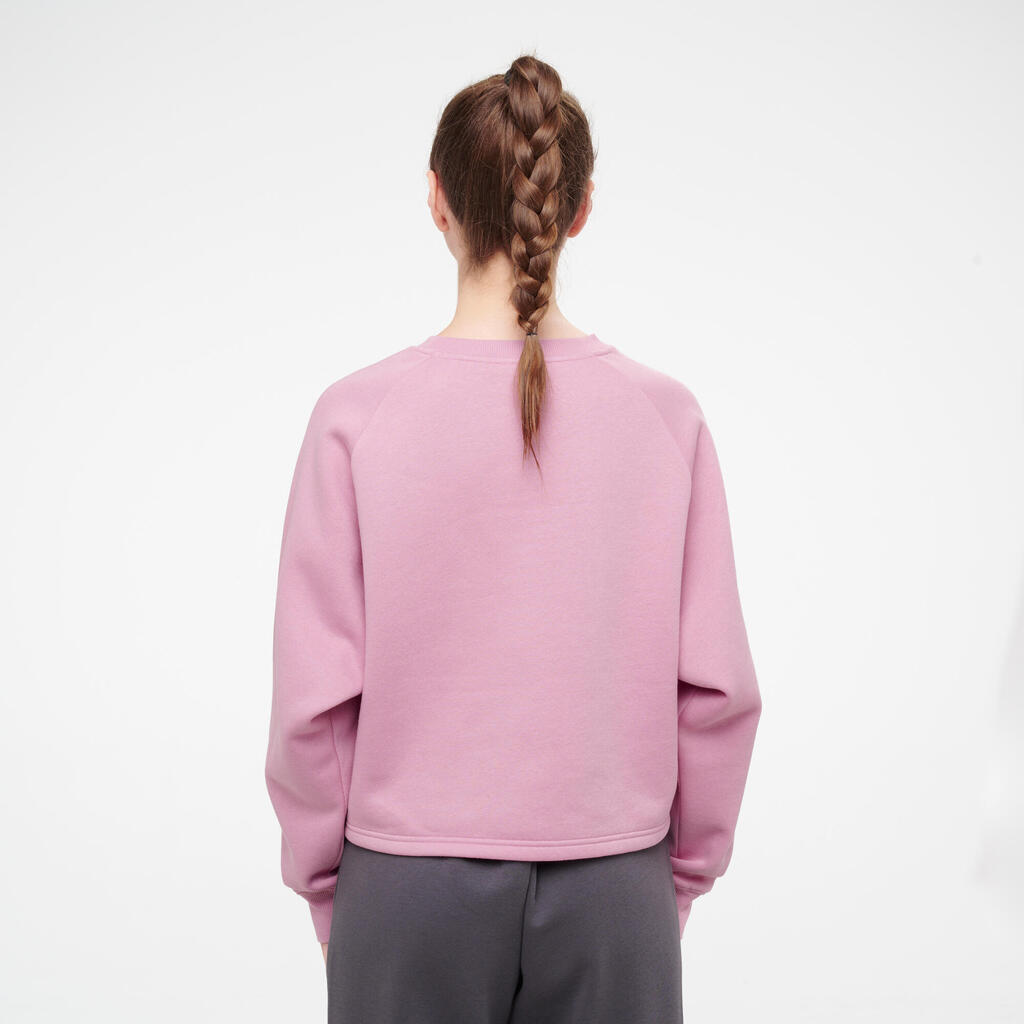 Women's Cropped Sweatshirt - Pink