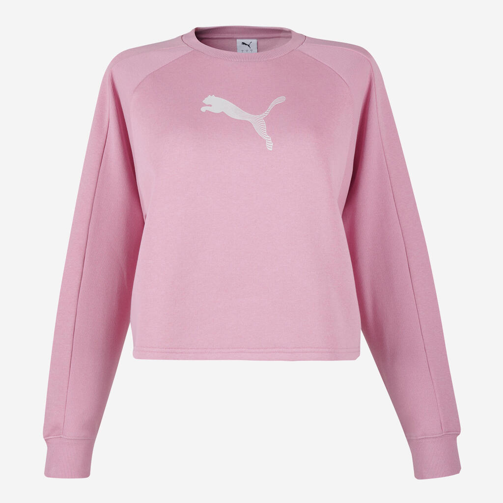 Women's Cropped Sweatshirt - Pink