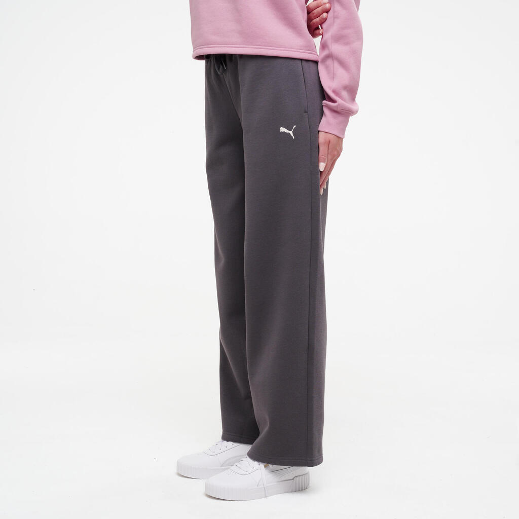 Women's Straight-Leg Jogging Bottoms - Black
