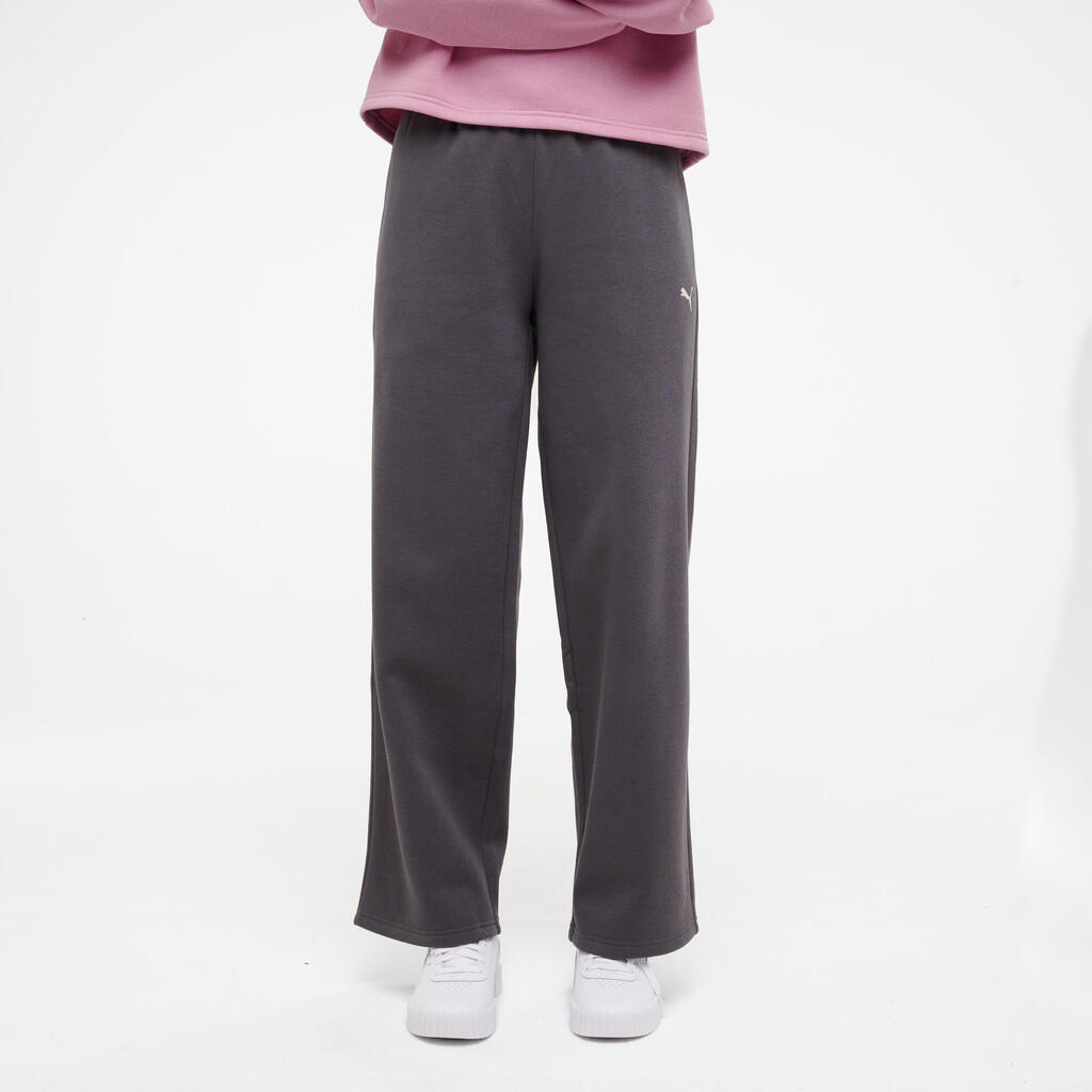 Women's Straight-Leg Jogging Bottoms - Black