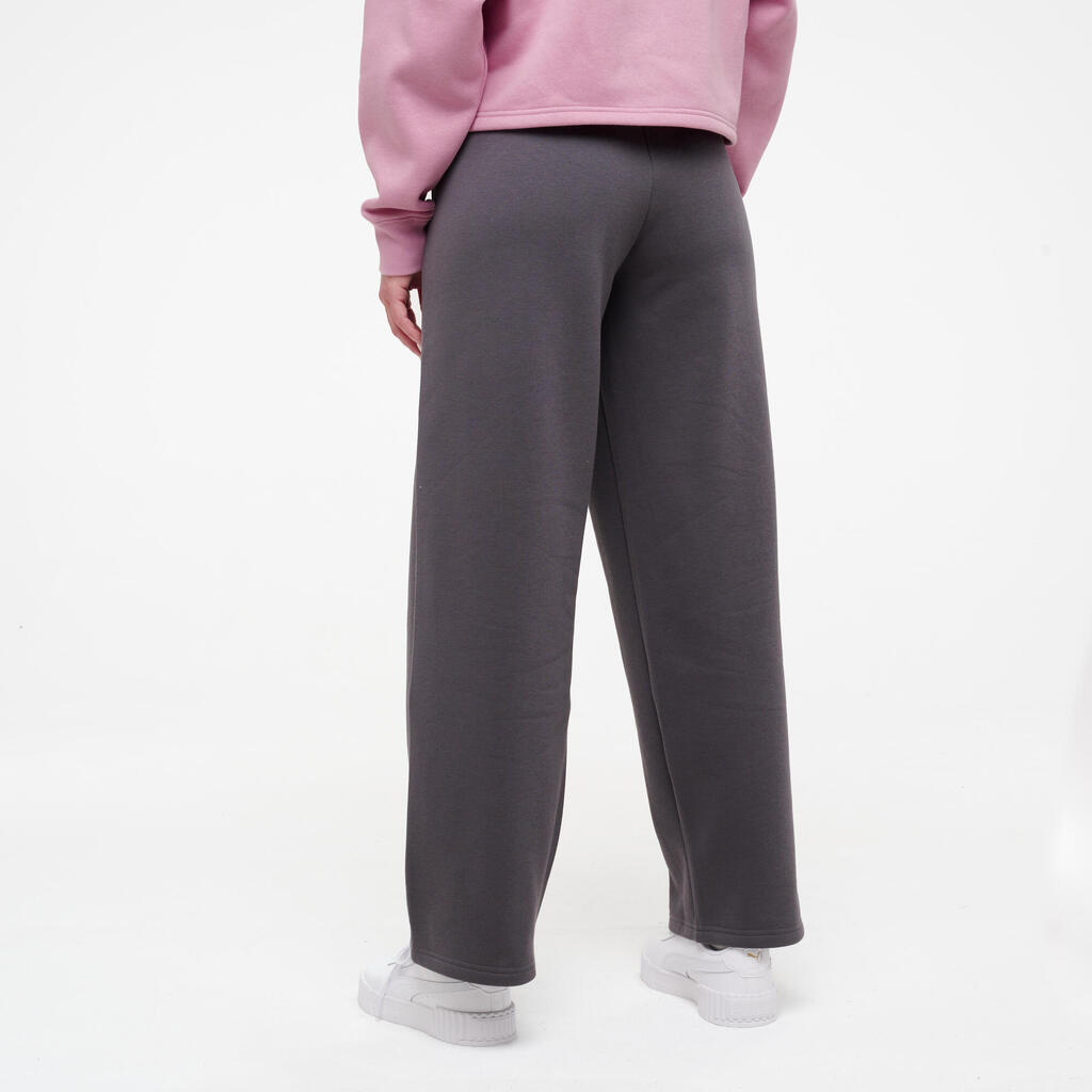Women's Straight-Leg Jogging Bottoms - Black