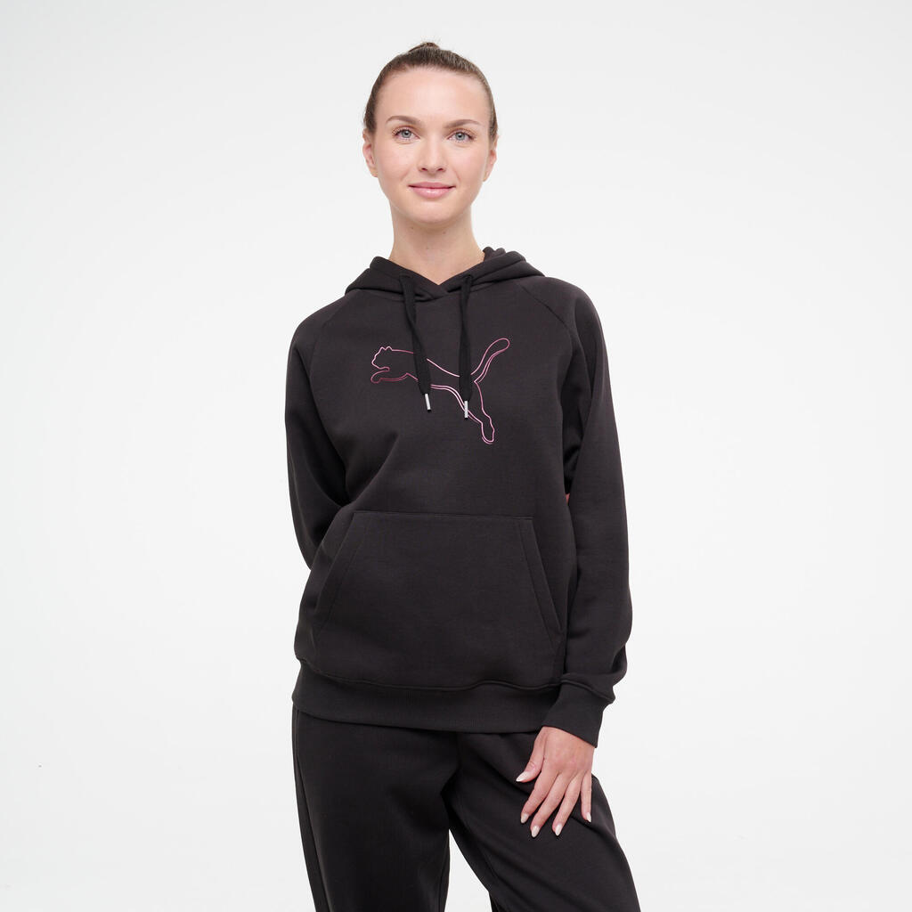 Puma dámska bavlnená mikina s kapucňou bordová