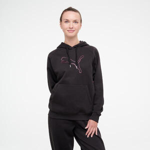Sudadera Mujer Negro Capucha Algodón