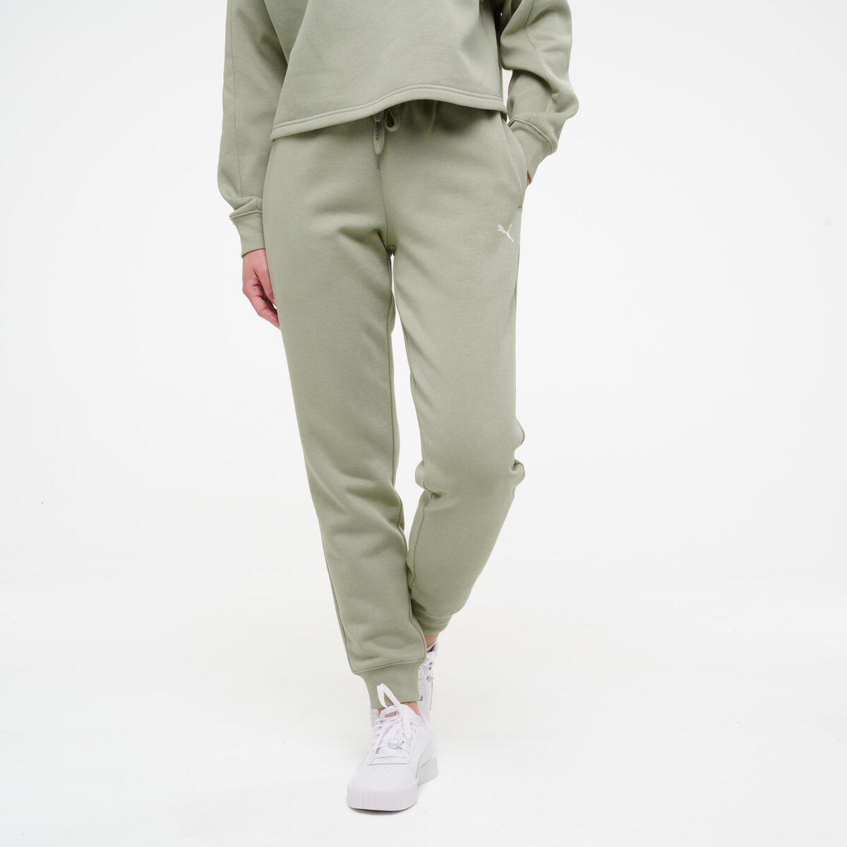 Jogging de fitness en coton femme, vert