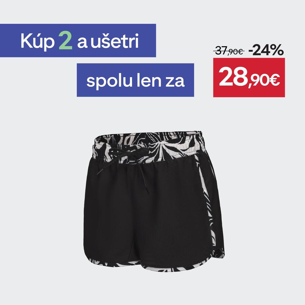 Dámske boardové šortky Tini čierno-biele