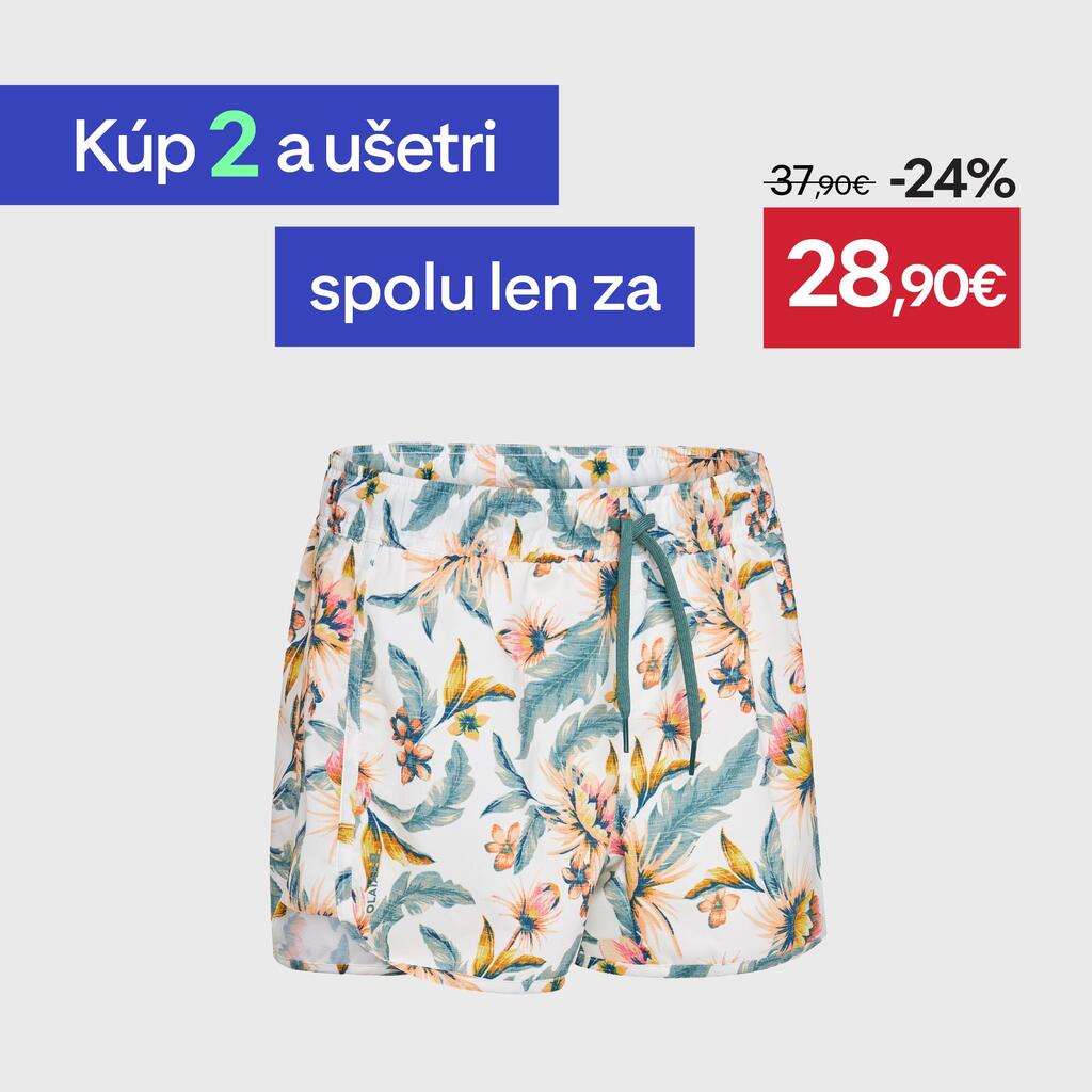 Dámske plážové šortky Tiny Belly biele