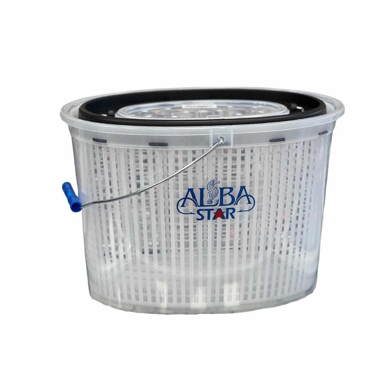 Oval Süzgeçli Balıkçı Kovası - 8 Lt - Şeffaf - Albastar