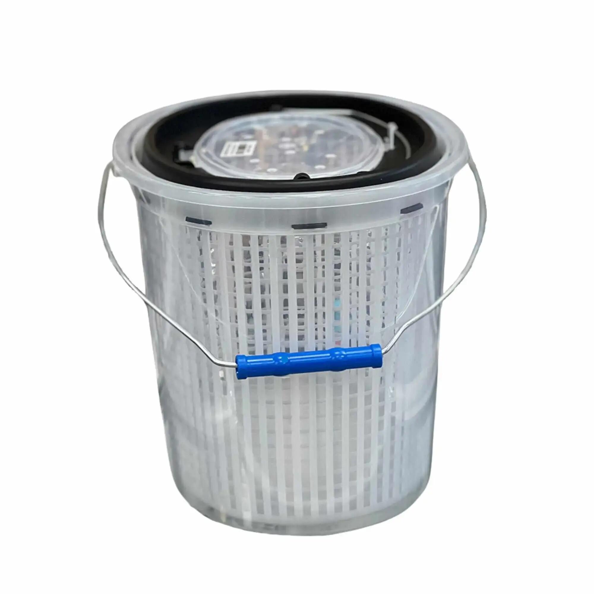 Oval Süzgeçli Balıkçı Kovası - 8 Lt - Şeffaf - Albastar 2/2