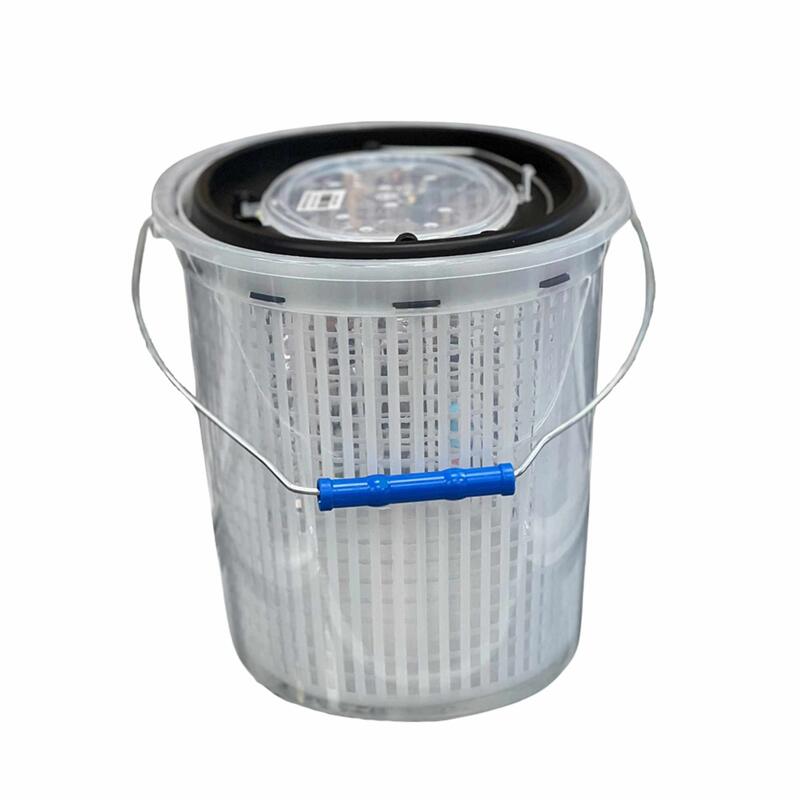 Oval Süzgeçli Balıkçı Kovası - 8 Lt - Şeffaf - Albastar