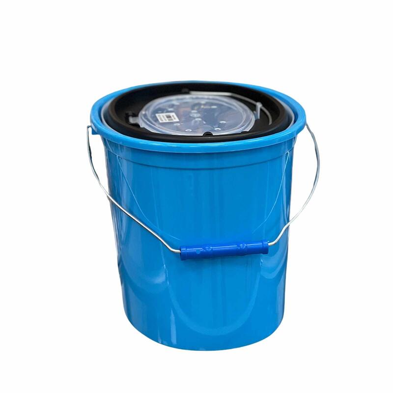 Oval Süzgeçli Balıkçı Kovası - 8 Lt - Mavi - Albastar