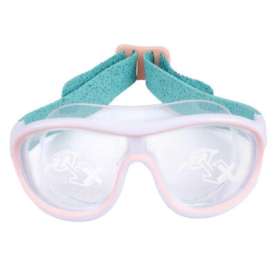 Schwimmmaske Einheitsgrösse klar - Swimdow blau/schwarz
