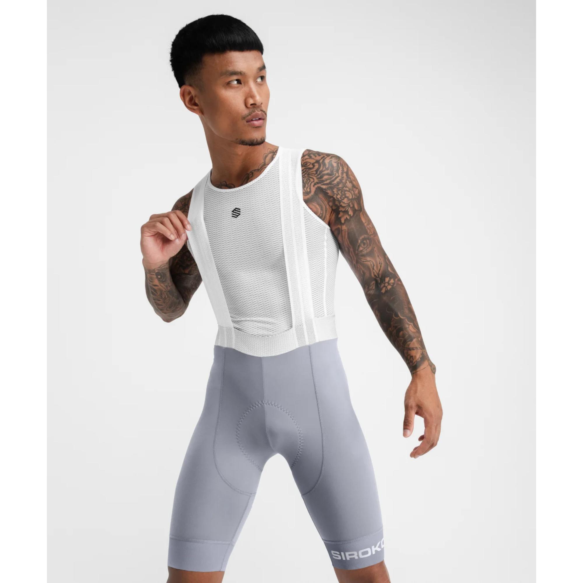 SIROKO Culotte ciclismo corto con tirantes hombre Siroko BX Fassa