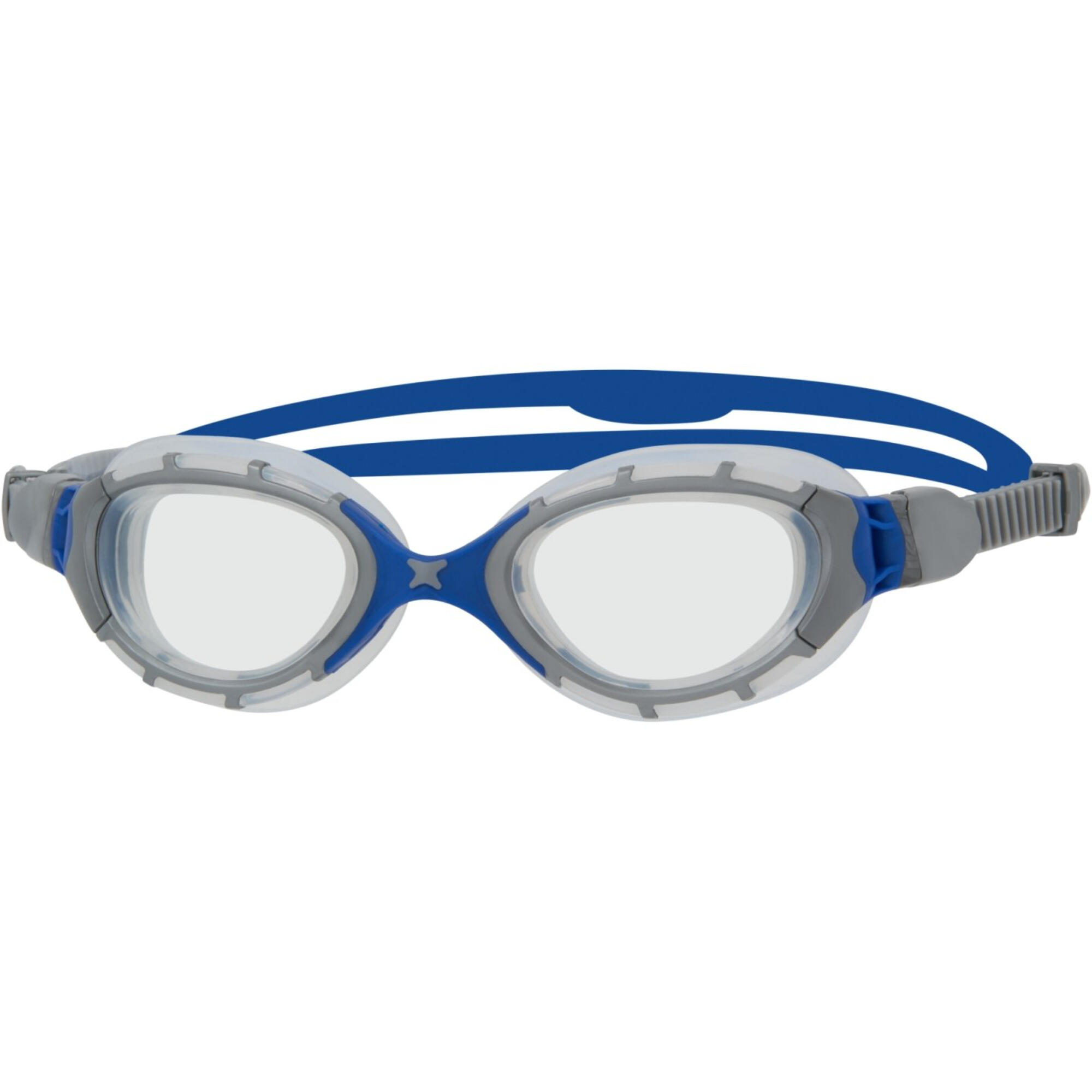 Zoggs Predator Flex Swimming Goggles - grey/blue/clear