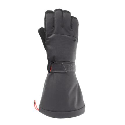 Gants de ski chauds enfant 6-14 ans, SKI500 LONG noir