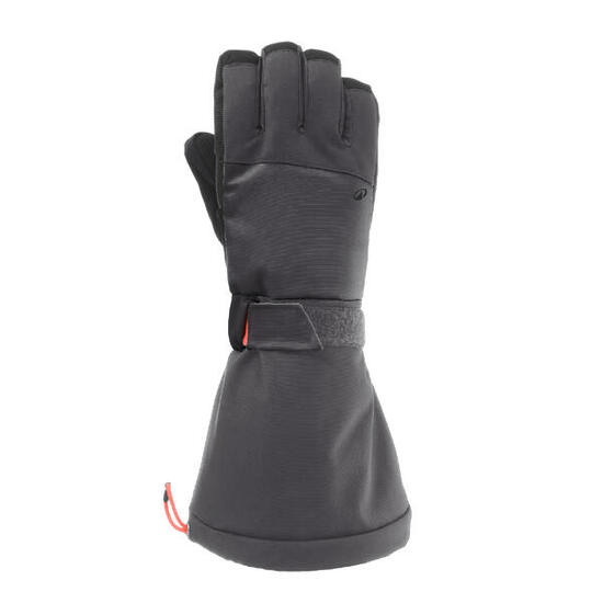 Gants de ski chauds enfant 6-14 ans, SKI500 LONG noir