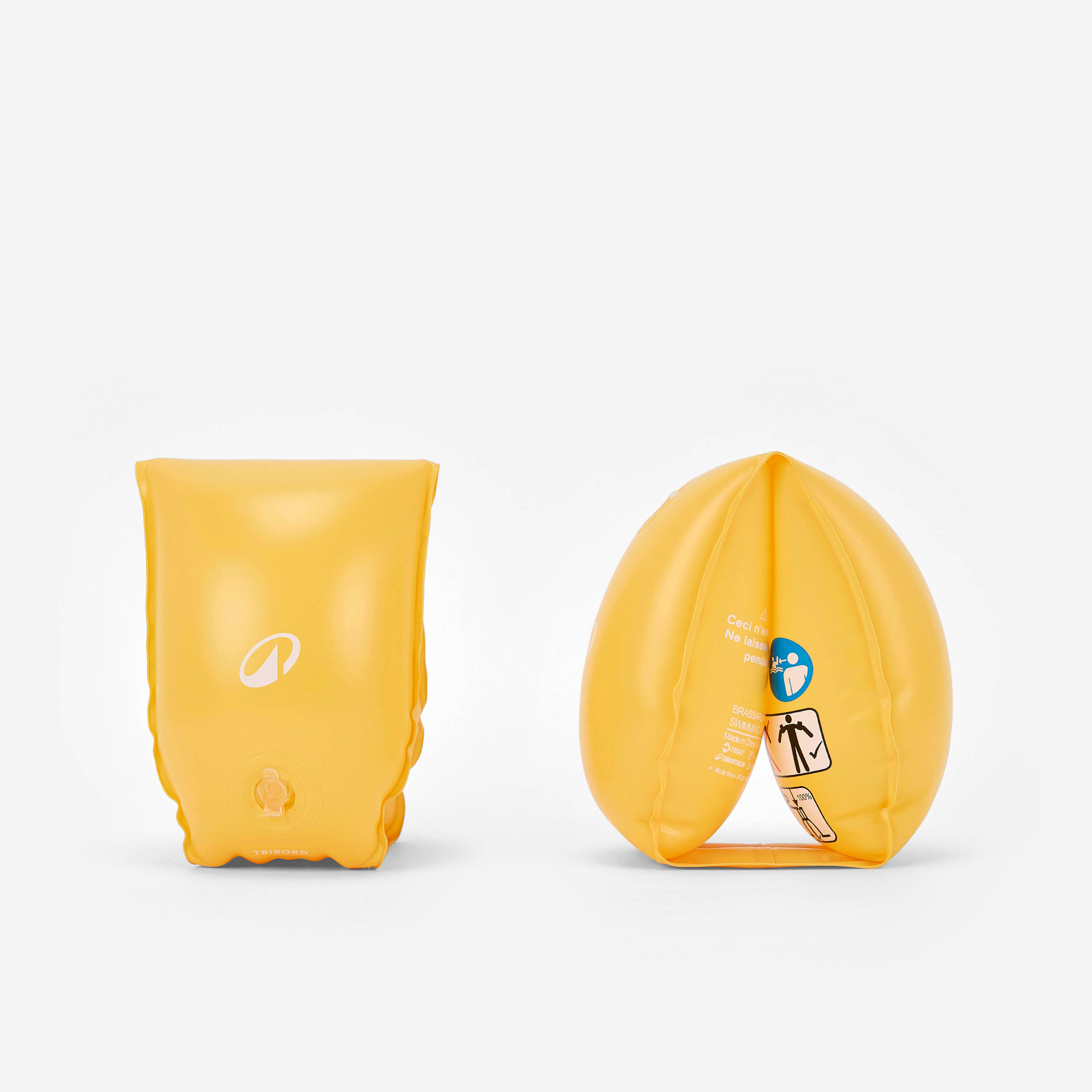 Kids’ swimming armbands 11 kg-30 kg yellow