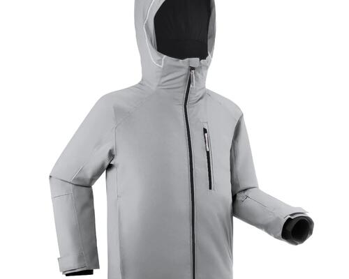Highlights veste de ski 500 junior gris clair 