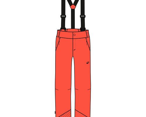 Highlights pantalon de ski 500 junior orange
