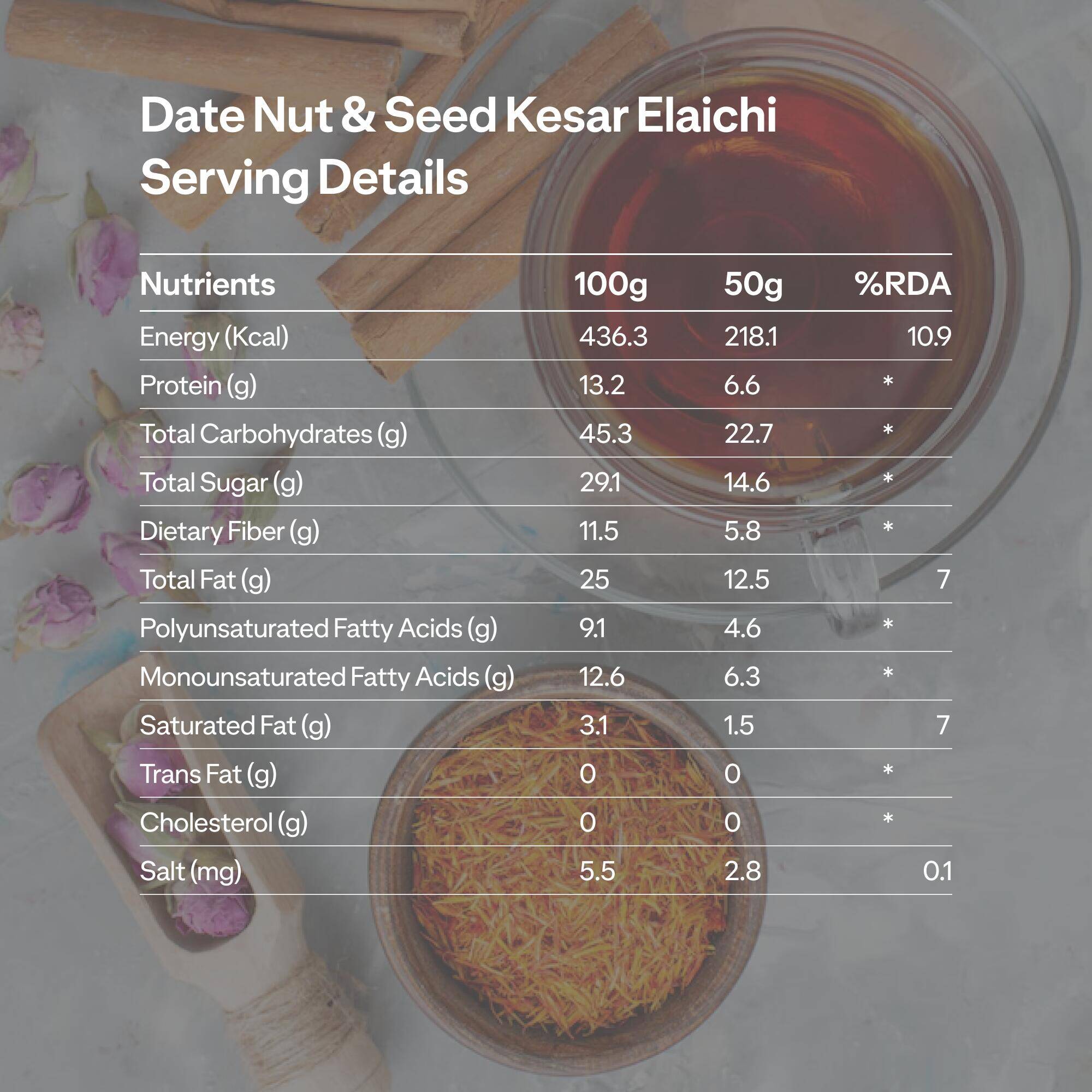 Dates Nuts & Seeds Bar -  Kesar Elaichi -  2