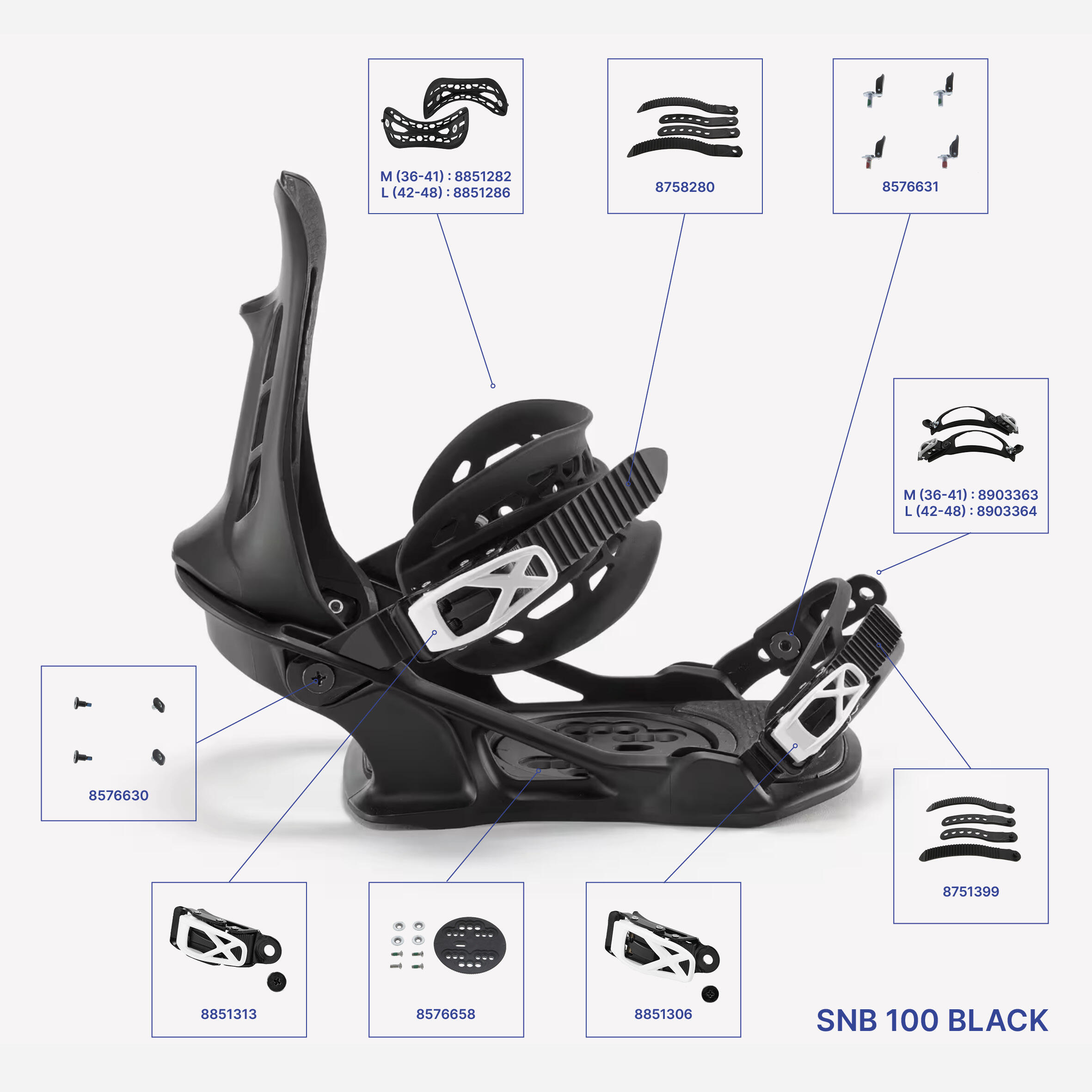 Snowboard Bindings – SNB 100 - DREAMSCAPE