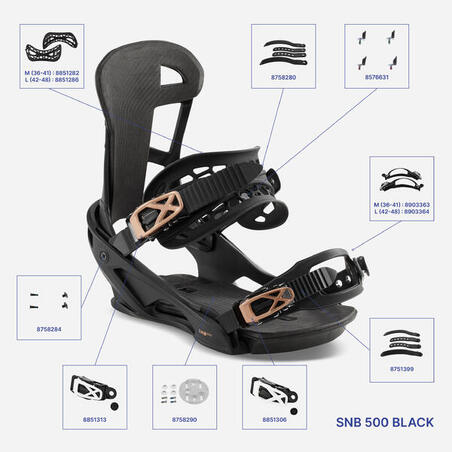 Кріплення SNB 500 для сноуборду all mountain & freestyle чорне