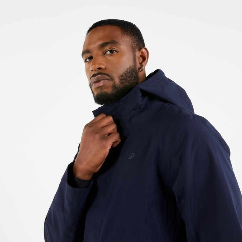 Ciré homme imperméable  coupe vent sailing 500 bleu marine