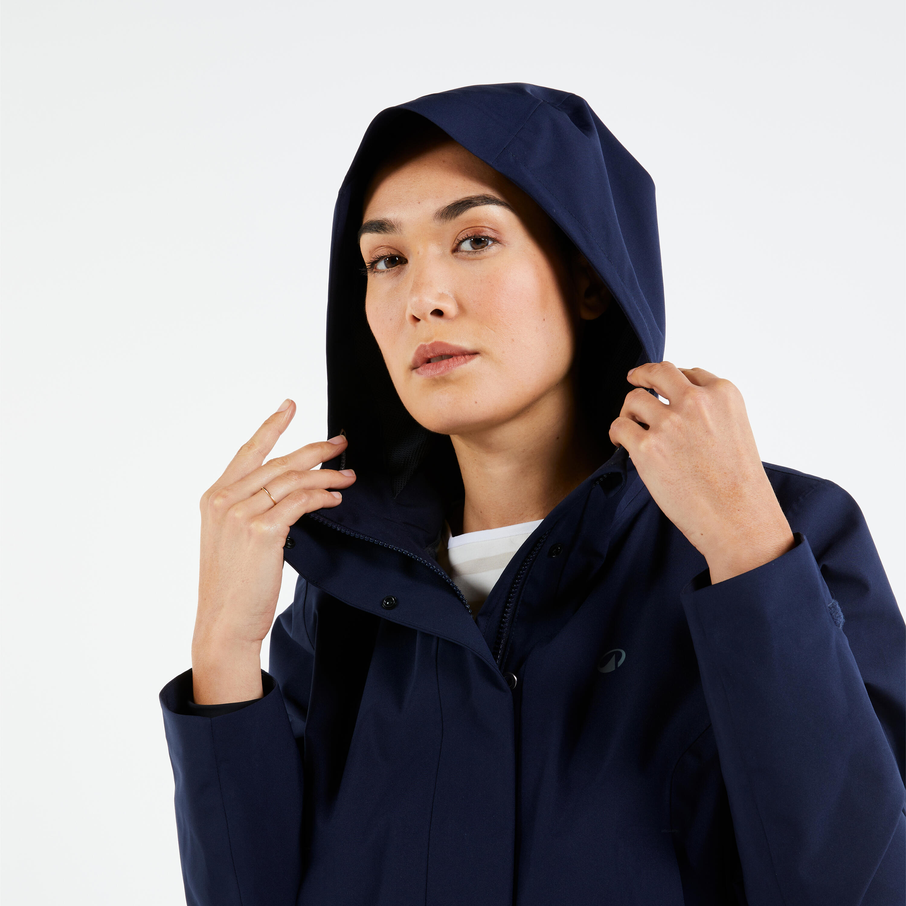 Waterdichte zeiljas voor dames Sailing 500 marineblauw 3/7