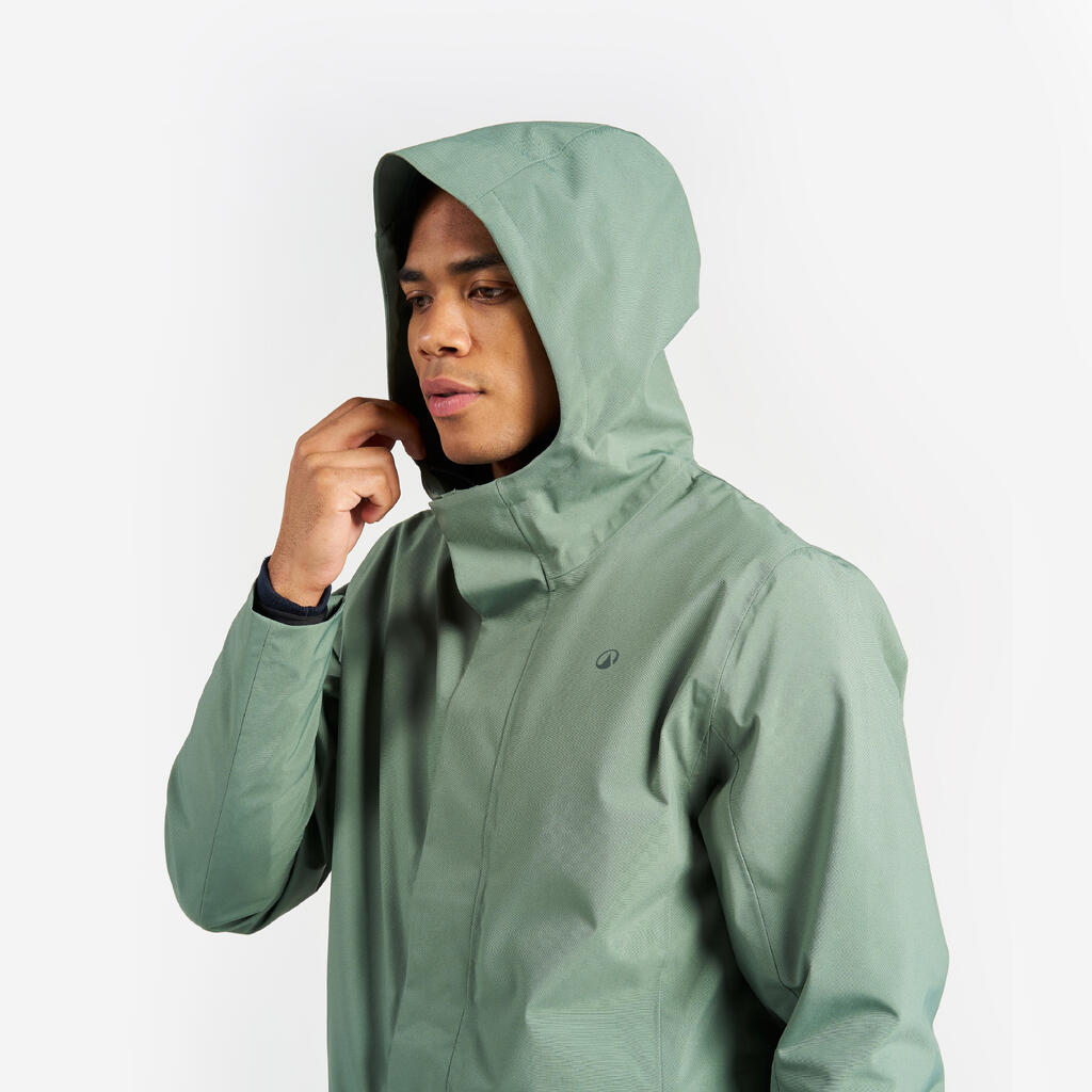 Regenjacke Segeln Herren wasserdicht winddicht 500 khaki