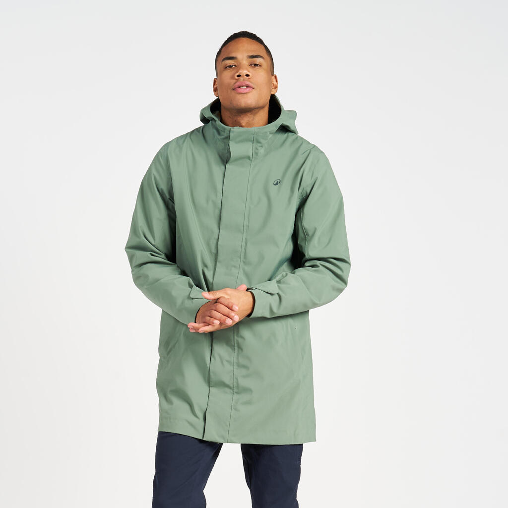 Regenjacke Segeln Herren wasserdicht winddicht 500 khaki