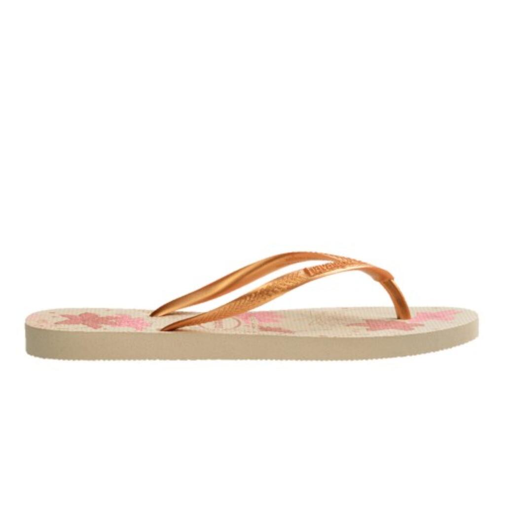 Tong Femme SLIM ORGANIC BEIGE/GOLDEN